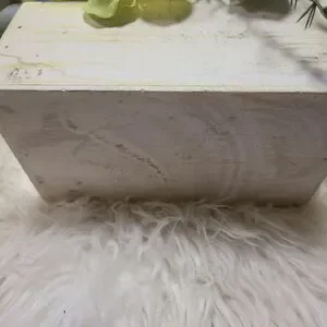Wooden Box Of Faux Flowers