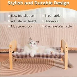 Wooden Pet Bed Stackable Adjustable For Small Animals (NWT)