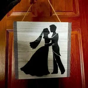 Wooden Wedding Art Sign