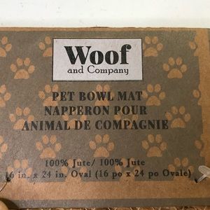 Woof & Co Set 2 Pet Bowl Mats Dog Food Place Mat