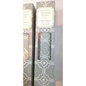World Market Scented Drawer Liners Clean Linen 5 PKGs 18" X 24"