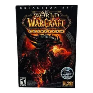 World Of Warcraft Cataclysm Expansion Set Video Computer Game PC Box Disc Manual