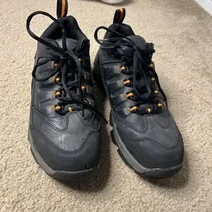 Worx By Red Wings Shoes Womens 10M Black Orange Steel Toe 5100 Safety Non Slip