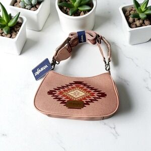 Wrangler Aztec Embroidered Shoulder Bag Hobo Purse Ethnic Western