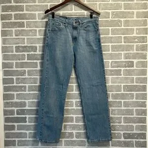 WRANGLER Mens Blue Denim Jeans Size 31x32