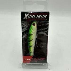 Xcalibur 1/4 Oz.‎ Floating Jerkbait Fishing Lures Perch Green Discontinued