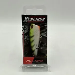 Xcalibur Perch Green 7/16 oz Topwater Popper Fishing Lure New Discontinued‎