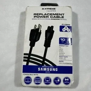 Xtreme Home Theater Replacement Power Cable Black 10 FT Open Box
