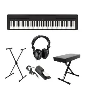Yamaha P45B Digital Piano W/PA150 Adapter & Sustain Pedal