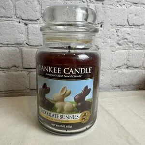 YANKEE CANDLE CHOCOLATE BUNNIES CANDLE 22OZ Best Loved Candles TESTED WICK