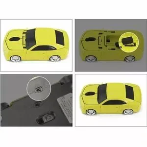 Yellow Camaro USB Mouse