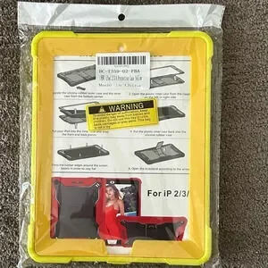 YELLOW IPAD CASE FULL SIZE FITS APPLE IPADS 2/3/4