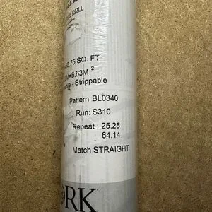 York Wallcoverings Bl0340 Black And White Book Script Floral Wallpaper