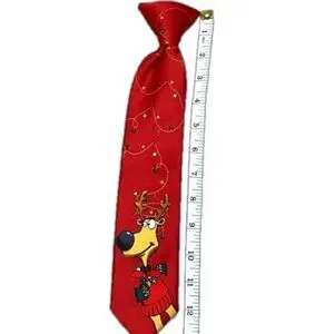 Youth clip-on Christmas Reindeer Tie