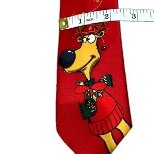 Youth clip-on Christmas Reindeer Tie