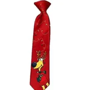 Youth clip-on Christmas Reindeer Tie