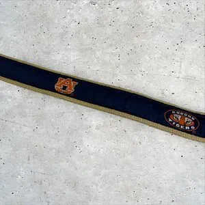 ZEP PRO University Of Auburn Tigers Leather Canvas Ribbon Belt Sz 32