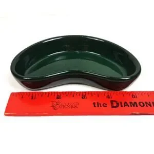 Zilla Pet Reptile & Amphibian Terrarium Green Kidney Dish Food & Water Bowl NEW