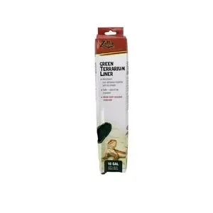 Zilla Reptile Terrarium Bedding Substrate Liner Green 10 Gallon