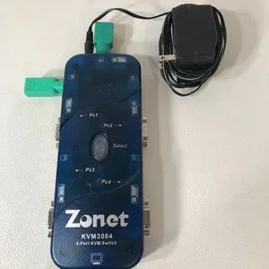 Zonet KVM3004 4-port KVM Switch Without VGA Monitor Cables