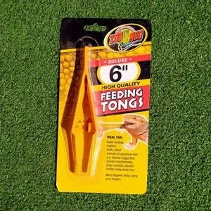 Zoo Med 6" High Quality Feeding Tongs Tool-Reptiles/Birds/Small Animals NIP